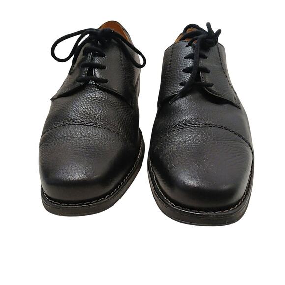 Sandro Moscoloni Dress Shoes Leather Oxfords Sz 10 EEE Black Pebbled Textured main image 11
